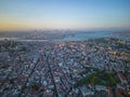 Sultanahmet historic district aerial view, Istanbul, Turkey Royalty Free Stock Photo
