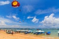 Nusa dua beach boats and parasailing