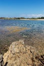 Nusa Dua beach during low tide, Bali island