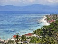 Nusa Lembongan top view Royalty Free Stock Photo