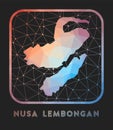 Nusa Lembongan map design.