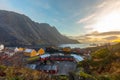 Nusfjord fishing village in Flakstad municipality in Nordland county, Norway