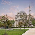 Nusretiye imperial Ottoman Mosque, commissioned by Sultan Mahmut II, located in Tophane district, Istanbul, Turkey Royalty Free Stock Photo