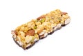 Nut bar with chocolate Royalty Free Stock Photo