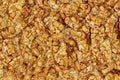 Nut Bars texture for background. Peanut Bar snack are made from mixing and compressing peanuts, white sesame seeds and sugar Royalty Free Stock Photo