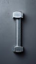Nut and Bolt Anchored in a Solid Concrete Block. Generative ai Royalty Free Stock Photo