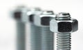 Nut and bolt close up Royalty Free Stock Photo