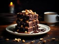 Nut Brownie, Homemade German Chocolate Cake, Chocolate Peanuts Cake, Brownie Square Piece