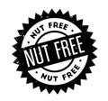 Nut Free rubber stamp