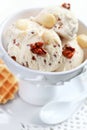 Nut ice cream Royalty Free Stock Photo