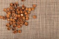 Nut Kernels, Hazelnuts Pile, Healthy Organic Nuts Group, Nut Kernels Royalty Free Stock Photo
