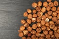 Nut Kernels Texture Background, Hazelnuts Group Mockup, Healthy Organic Nuts Pattern, Nut Kernels