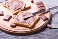 Nut nougat cream Royalty Free Stock Photo