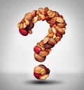 Nut Question Royalty Free Stock Photo