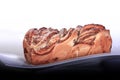 Nutcake, a typically German pastry made of sourdough Royalty Free Stock Photo