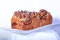 Nutcake, a typically German pastry made of sourdough Royalty Free Stock Photo