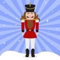 The Nutcracker Background. Tin Soldier Royalty Free Stock Photo