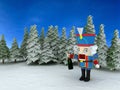 Nutcracker in the forest Royalty Free Stock Photo