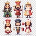Nutcracker set illustration Royalty Free Stock Photo