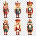 Nutcracker set illustration Royalty Free Stock Photo