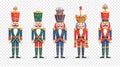 Nutcracker set illustration Royalty Free Stock Photo