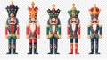 Nutcracker set illustration Royalty Free Stock Photo