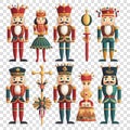 Nutcracker set illustration Royalty Free Stock Photo
