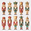 Nutcracker set illustration Royalty Free Stock Photo