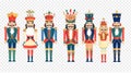 Nutcracker set illustration Royalty Free Stock Photo