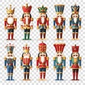 Nutcracker set illustration Royalty Free Stock Photo