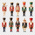 Nutcracker set illustration Royalty Free Stock Photo
