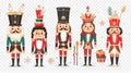 Nutcracker set illustration Royalty Free Stock Photo