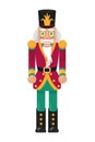 nutcracker soldier with redwine uniform