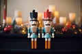 nutcracker soldiers on a mantel