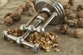 Nutcracker walnuts Royalty Free Stock Photo