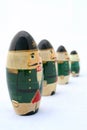 Nutcrackers at Attention 1 Royalty Free Stock Photo