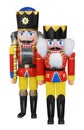 Nutcrackers isolated on white Royalty Free Stock Photo