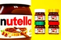 NUTELLA Hazelnut Spread with Cocoa. Nutella is a brand of products made in Italy by Ferrero