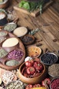 Nutitrion theme, spices Royalty Free Stock Photo