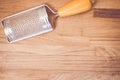 nutmeg grater - kitchen tools Royalty Free Stock Photo