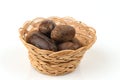 Nutmeg (Myristica fragrans Houtt.) Royalty Free Stock Photo