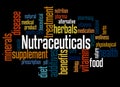 Nutraceuticals word cloud concept 2 Royalty Free Stock Photo