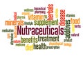 Nutraceuticals word cloud concept 3 Royalty Free Stock Photo