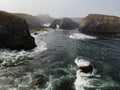 Landscape of Scenic Mendocino, California Coastline Royalty Free Stock Photo