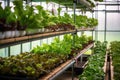 nutrient solutions and ph meters on a hydroponic farm