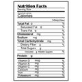 Nutrition facts. Design template with nutrition facts. Information table about food. Calorie selection