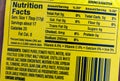 Nutrition facts ingredient food label sodium cholesterol servings