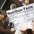 Nutrition Facts Health Medicine Eating Food Diet Concept Royalty Free Stock Photo