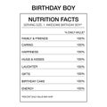 Nutrition Facts Label design template for content.Vector Illustration