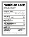 Nutrition Facts Paper and Info Vector Illustration